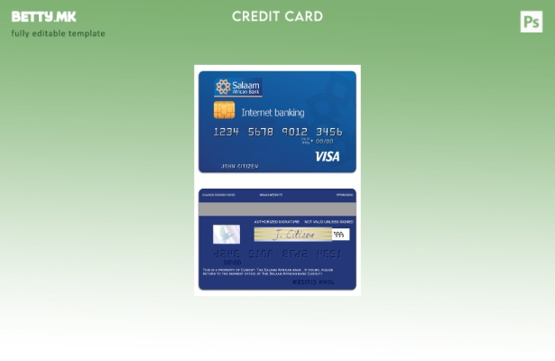 модерен стил Џибути Шаблон за припејд интернет картичка за виза за африканска ба